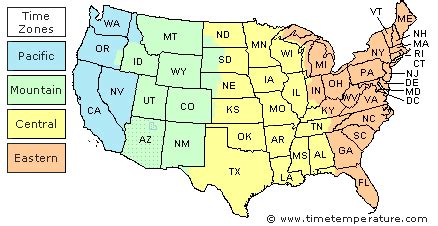 pa is in what time zone|pa time zone map.